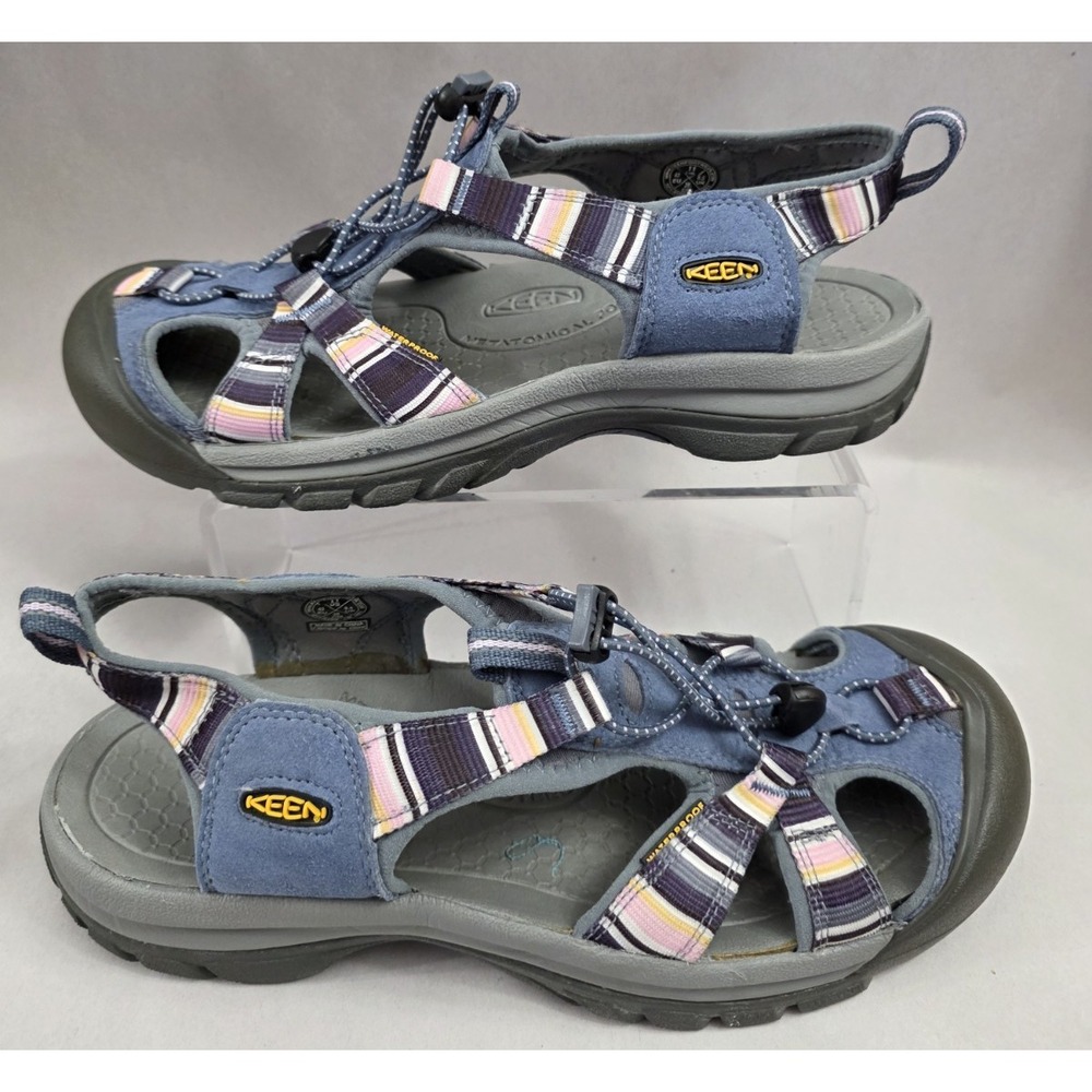 Keen Venice (Sz 11) H2 Sandals Women's Blue Pink Strappy Hiking Waterproof